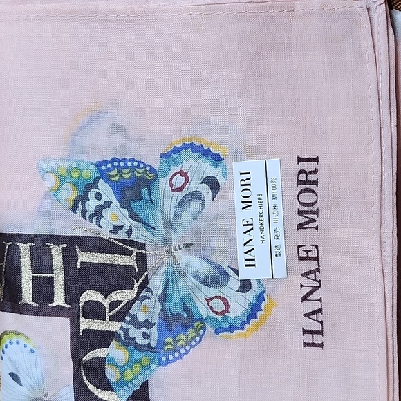 Hanae Mori Handkerchief Cotton Brandnew 3 pieces Japanese product - Picture 5 of 5